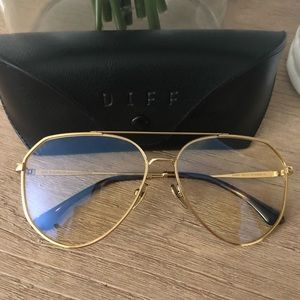 Diff Dash gold clear lenses